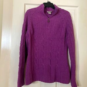 Soft Purple Sweater. Some small pilling.